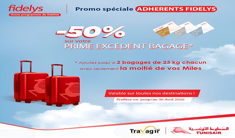 Tunisair promo speciale